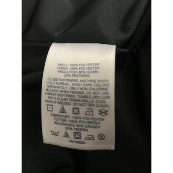 Lands' End Women’s Long Black Down Puffer Coat Jacket Small 6-8 - Picture 10 of 11